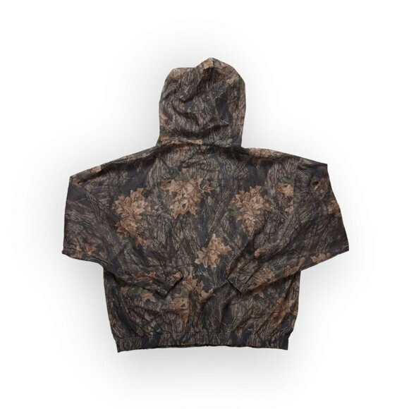 Vintage Cabelas Camo Hooded Face Cover Sheer Hunting Jacket Mens 2XL - Picture 2 of 9